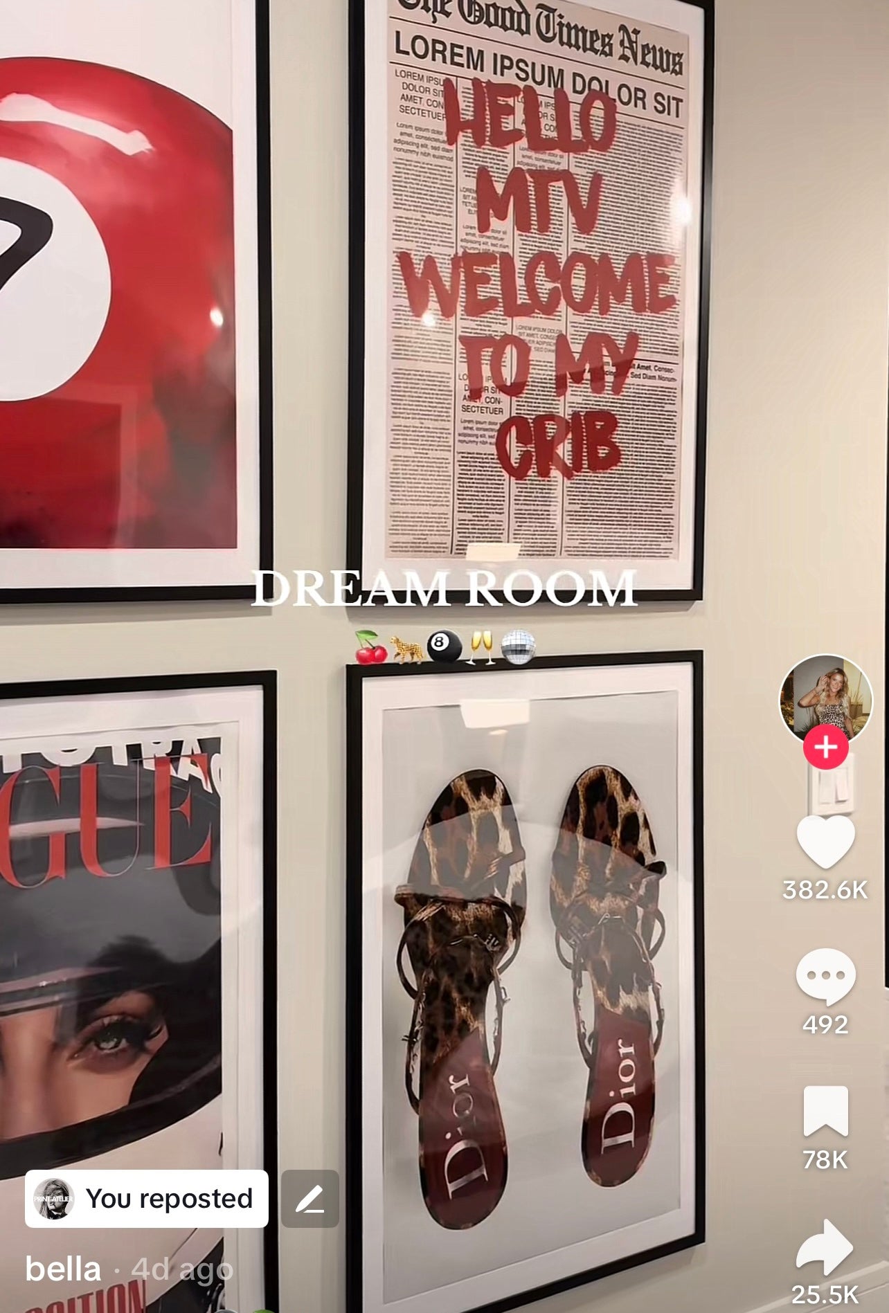 The Glamour Dior Heel Print