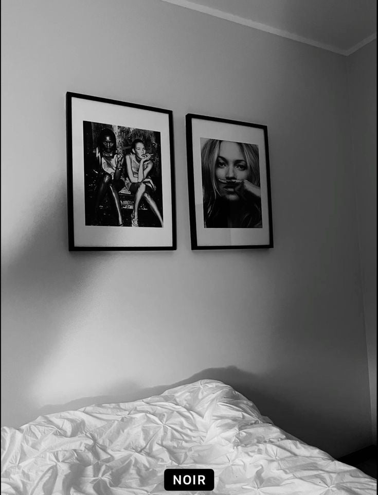 The Kate Moss Mustache Print