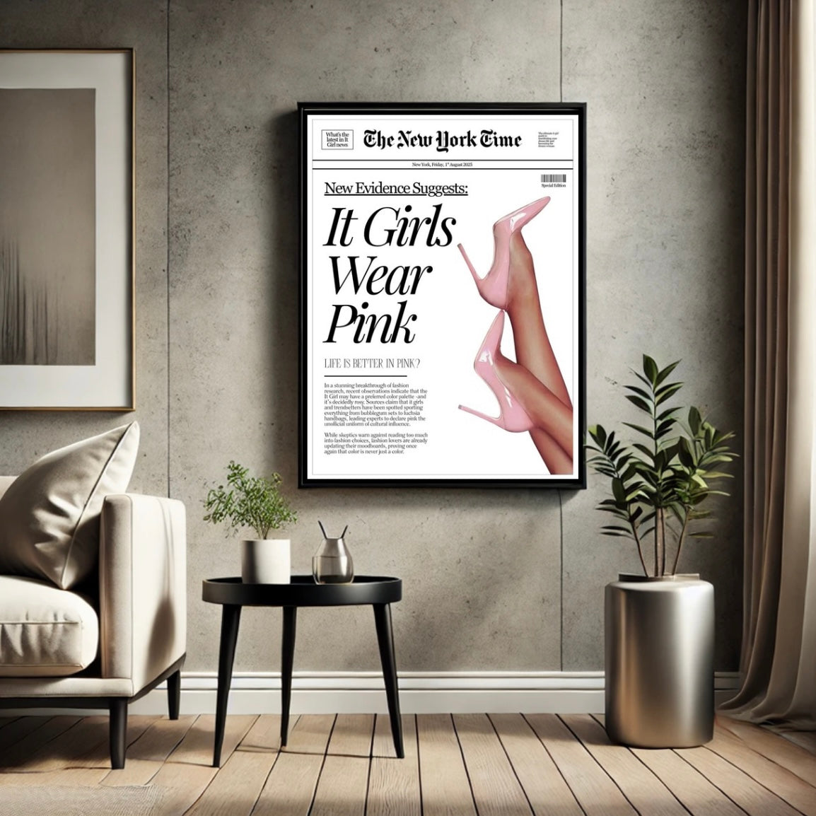 The It Girls Wear Pink x It Girl Club Print