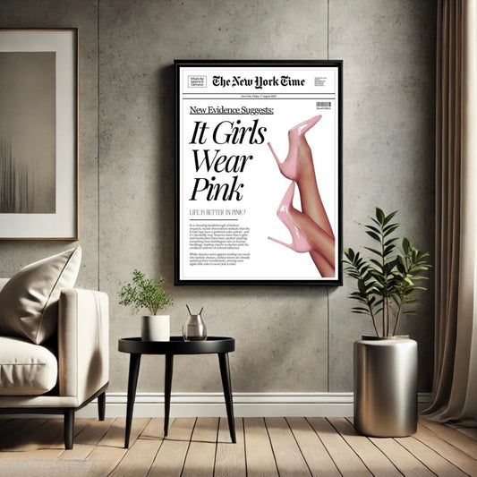 The It Girls Wear Pink x It Girl Club Print