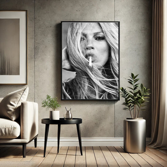 The Kate Moss Smoke Print